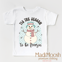 Tis The Season To Be Freezing Christmas graphic T-shirt by Madi Moosh