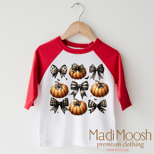 Pumpkin And Bows Fall Shirt - Halloween Tee