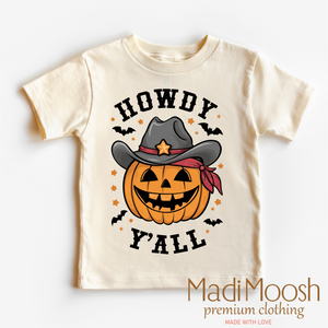 Howdy Y'all Fall Pumpkin Shirt - Halloween Tee