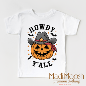 Howdy Y'all Fall Pumpkin Shirt - Halloween Tee