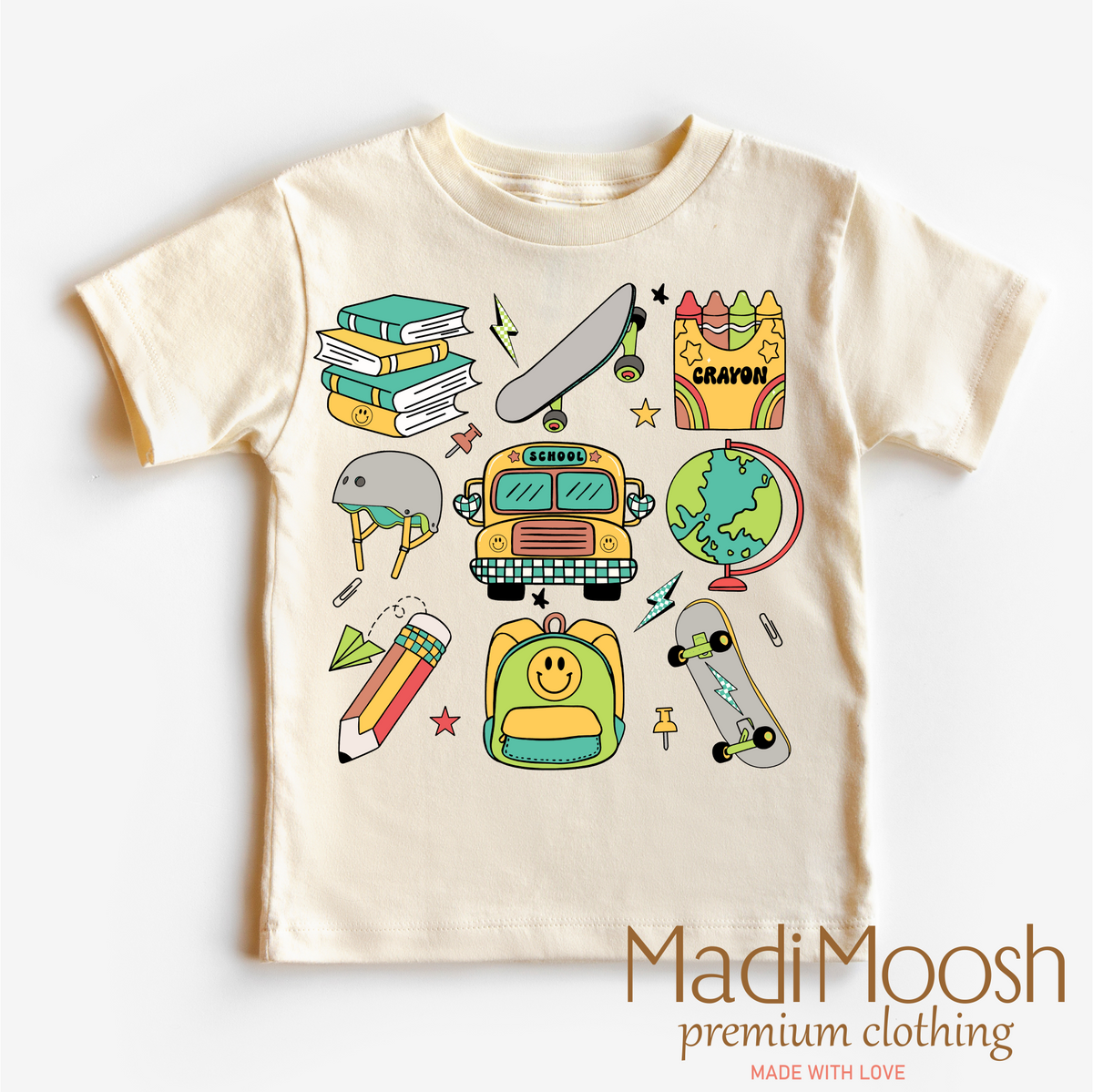 Boys Cute School Shirt by Madi Moosh
