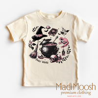 Feeling Witchy Halloween graphic T-shirt by Madi Moosh