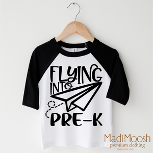 Flying Into Pre-K  Back To School Shirt - School Shirt