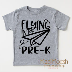 Flying Into Pre-K  Back To School Shirt - School Shirt