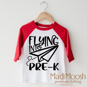 Flying Into Pre-K  Back To School Shirt - School Shirt