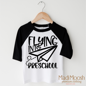 Flying Into Preschool Back To School Shirt - School Shirt