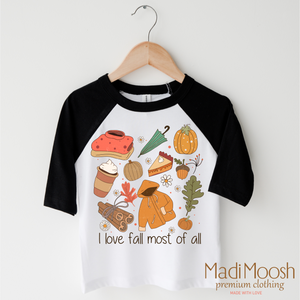 I Love Fall Most Of All Shirt - Autumn Tee