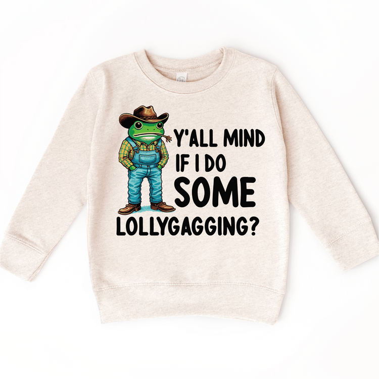 Y'all Mind If I Do Some Lollygagging Shirt - Cowboy Frog Funny Tee - Madi Moosh Boutique
