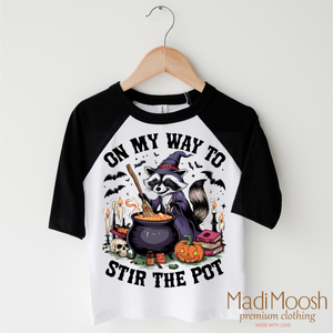 On My Way To Stir The Pot Witch Shirt - Halloween Tee