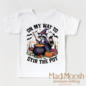 On My Way To Stir The Pot Witch Shirt - Halloween Tee