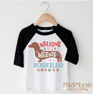 Walking Through A Weenie Wonderland Shirt - Dachshund Christmas Tee