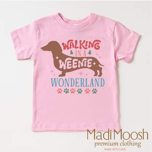 Walking Through A Weenie Wonderland Shirt - Dachshund Christmas Tee