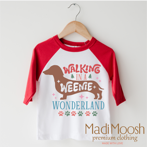 Walking Through A Weenie Wonderland Shirt - Dachshund Christmas Tee