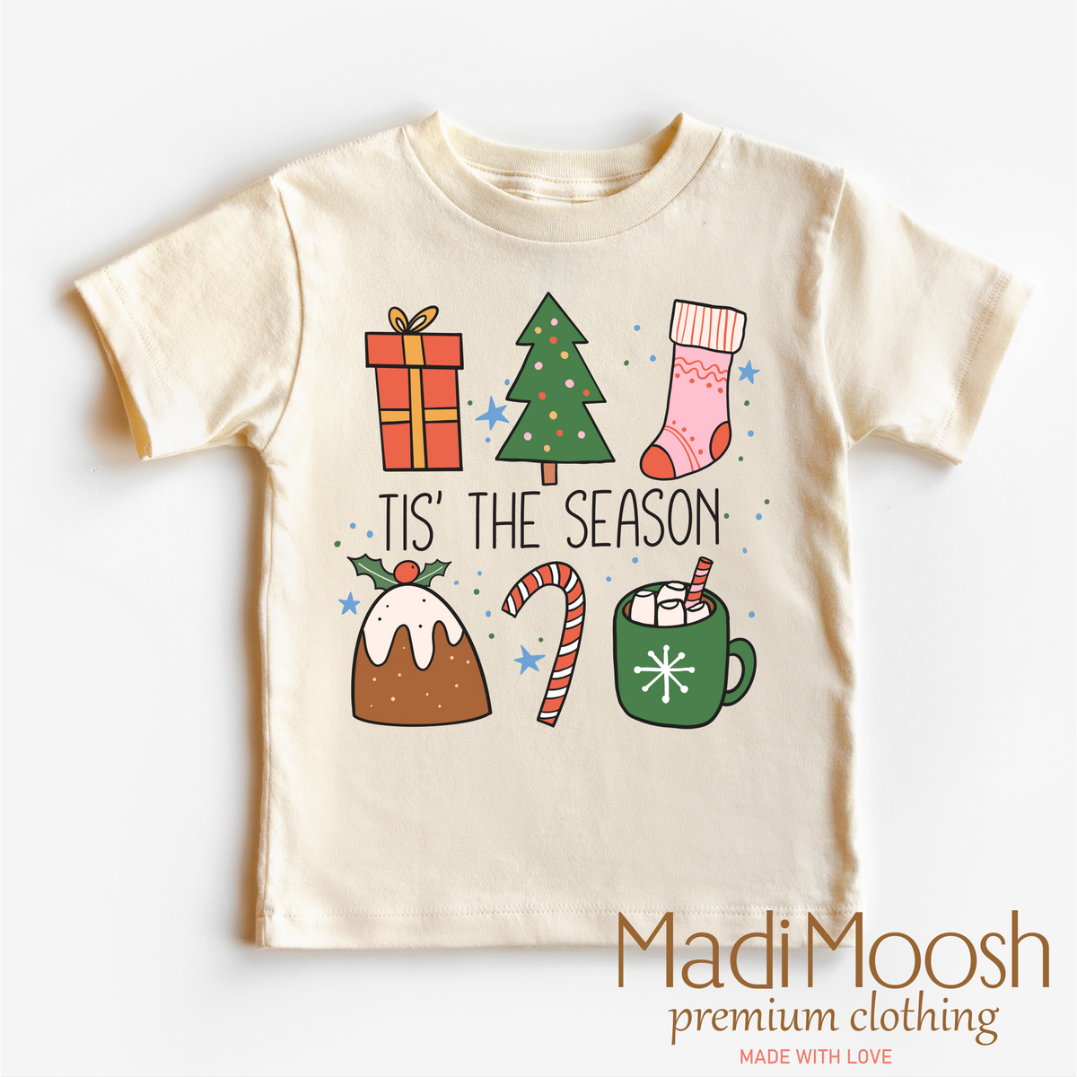 Tis The Season Christmas graphic T-shirt by Madi Moosh
