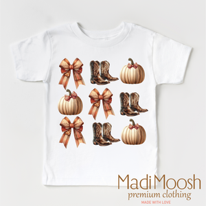 Cowboy Boots And Pumpkins Shirt - Fall Tee