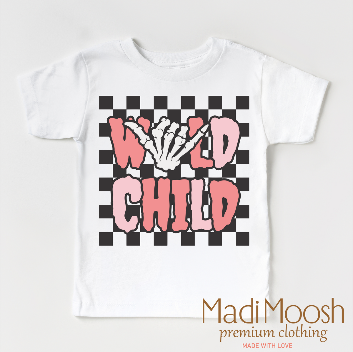 Wild Child Halloween, Cute Halloween graphic T-shirt by Madi Moosh