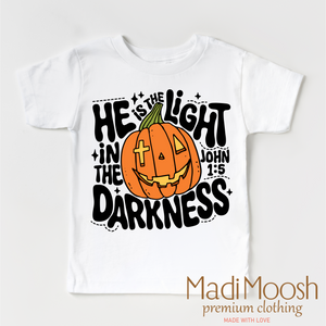 He Is The Light In The Darkness Christian Shirt - Halloween Tee