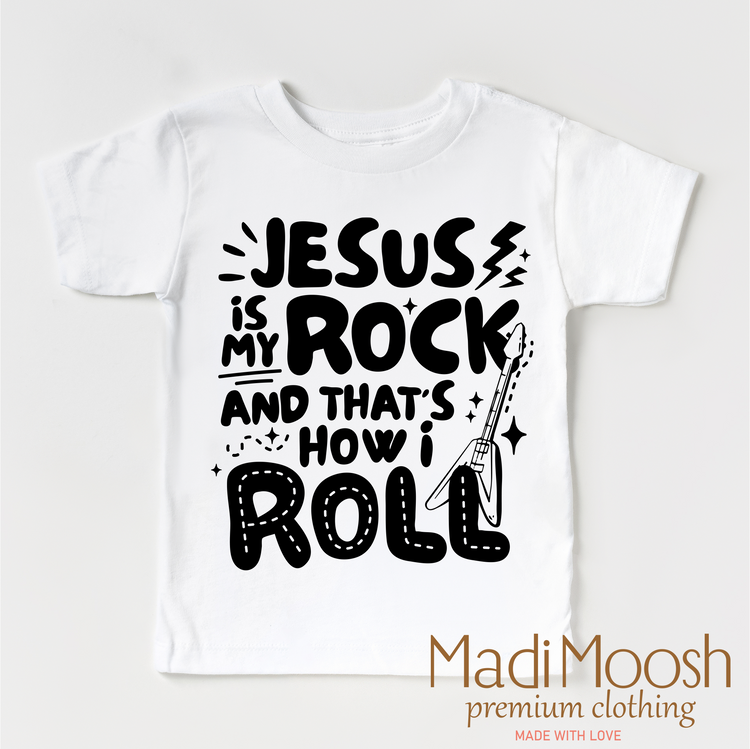 Jesus Is My Rock And That's How I Roll Christian Shirt