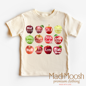 Apple Picking Crew Shirt - Types Of Apples Tee