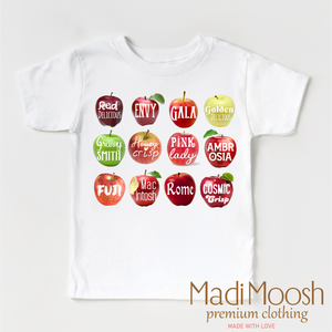 Apple Picking Crew Shirt - Types Of Apples Tee