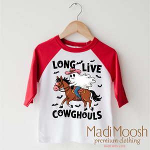 Long Live Cow Ghouls Halloween  Shirt - Western Halloween Tee