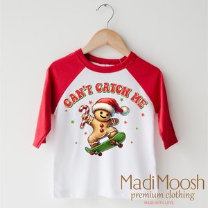 Can't Catch Me Gingerbread Man Shirt - Christmas Tee