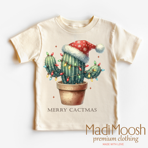 Merry Cactmas Cactus Shirt - Christmas Tee