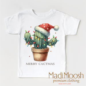 Merry Cactmas Cactus Shirt - Christmas Tee