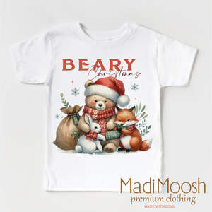 Beary Christmas Woodlands Shirt  - Christmas Tee