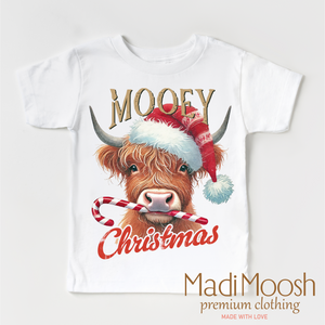 Mooey Christmas Highland Cow Shirt  - Country Christmas Tee