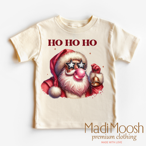 Rocker Santa Blowing Bubbles Christmas Shirt - Christmas Tee