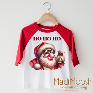 Rocker Santa Blowing Bubbles Christmas Shirt - Christmas Tee