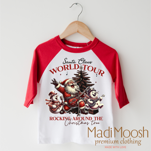 Rock Around The Christmas Tree Shirt - Santa World Tour Christmas Tee