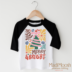 Boho Merry And Bright Christmas Shirt - Boho Christmas Tee