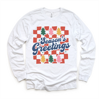 Boho Season's Greeting Christmas, Long Sleeve Tees & Sweatshirts graphic T-shirt by Madi Moosh