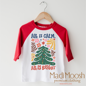 Boho Christmas Shirt - All Is Come All Is Bright Christmas Tee