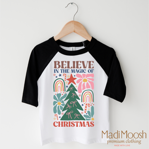 Boho Christmas Shirt - Believe In The Magic Of Christmas Tee