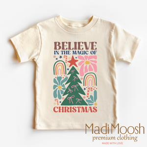 Boho Christmas Shirt - Believe In The Magic Of Christmas Tee