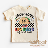 Taco Bout 100 Days Of School graphic T-shirt by Madi Moosh