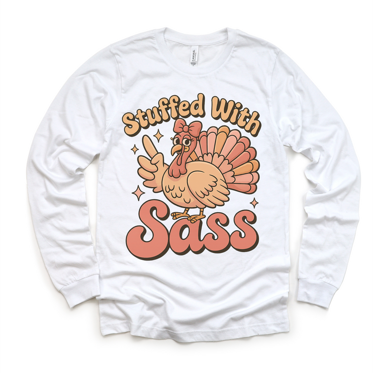 Stuffed With Sass Thanksgiving T-Shirt - Turkey Tee
