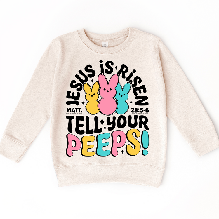 Jesus Is Risen Tell Your Peeps Easter Shirt - Christian Easter Tee