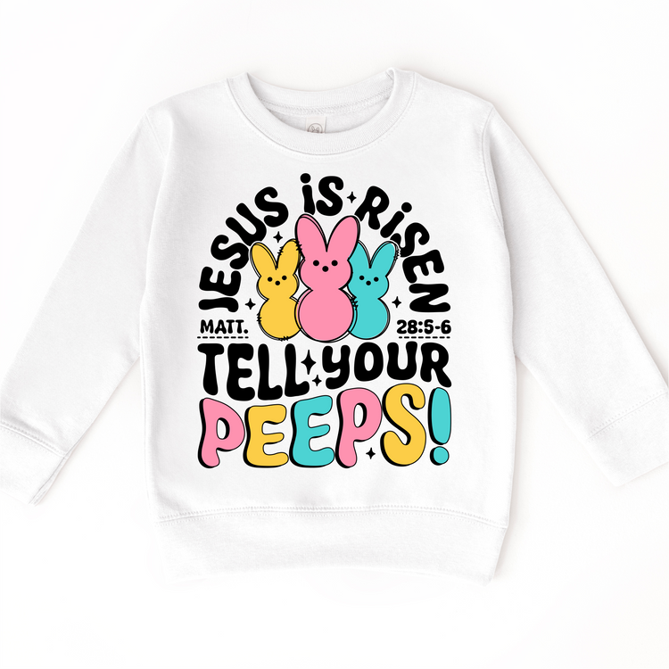 Jesus Is Risen Tell Your Peeps Easter Shirt - Christian Easter Tee