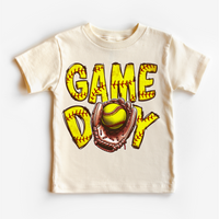Game Day Softball Sports design on a natural garment.
