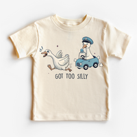 Got Too Silly Goose graphic T-shirt by Madi Moosh