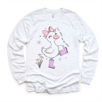 Girls Silly Goose On The Loose Shirt - Funny Kids Tee - Madi Moosh Boutique
