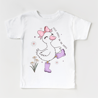 Girls Silly Goose On The Loose Shirt - Funny Kids Tee - Madi Moosh Boutique