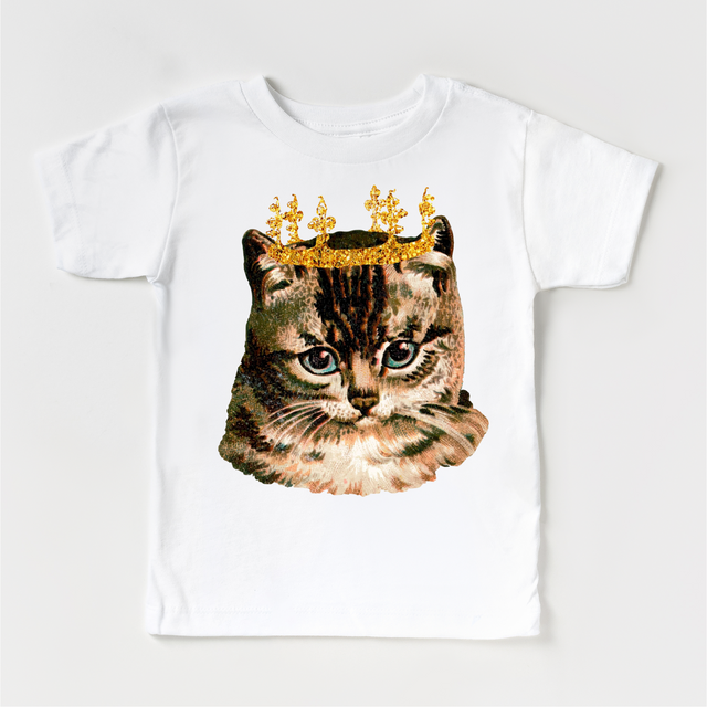 Princess Kitty Cat Shirt - Kids Cat Tee