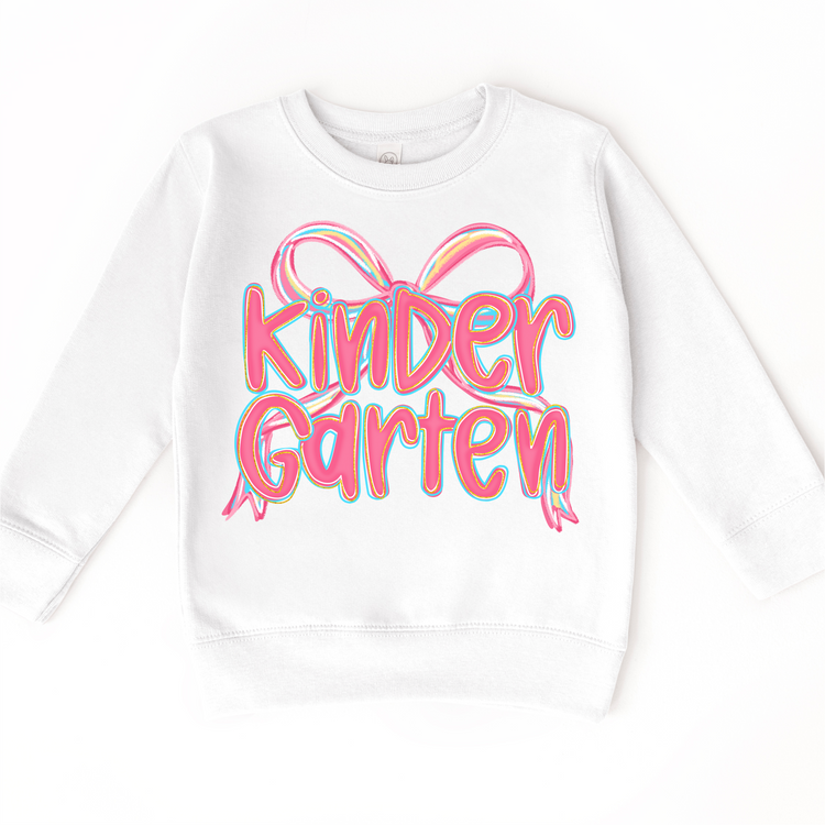 Back to School Kindergarten Bow Shirt - Girls First Day Of School Tee