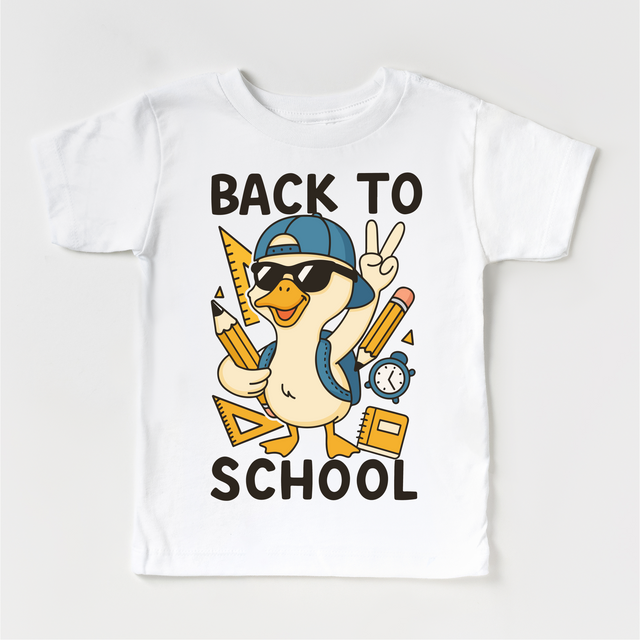 Boys Back To School Goose Shirt - Cute Back To School Tee