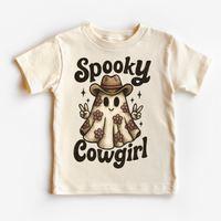 Spooky Cowgirl Halloween graphic T-shirt by Madi Moosh